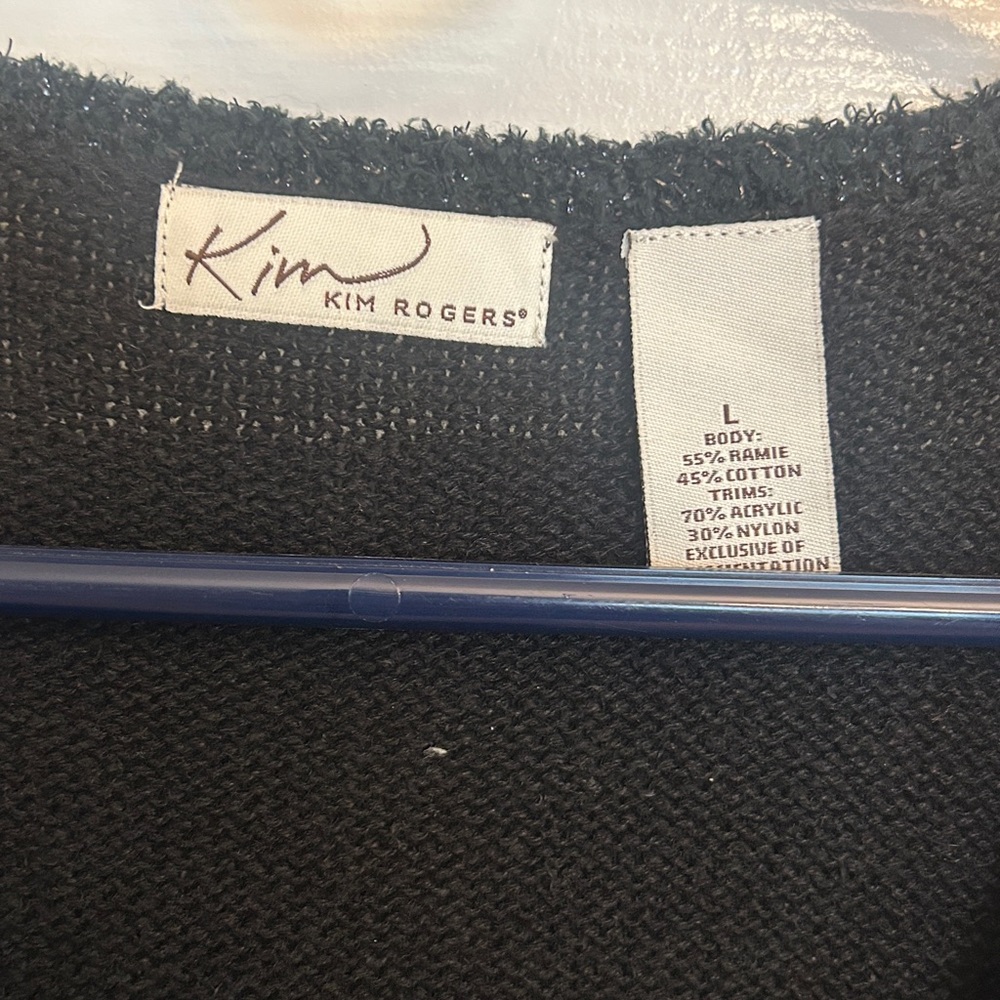 Kim Rogers Black Holiday Sweater Vest - Picture 3 of 7